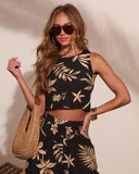 Summit Socialite Abstract Back Tie Top