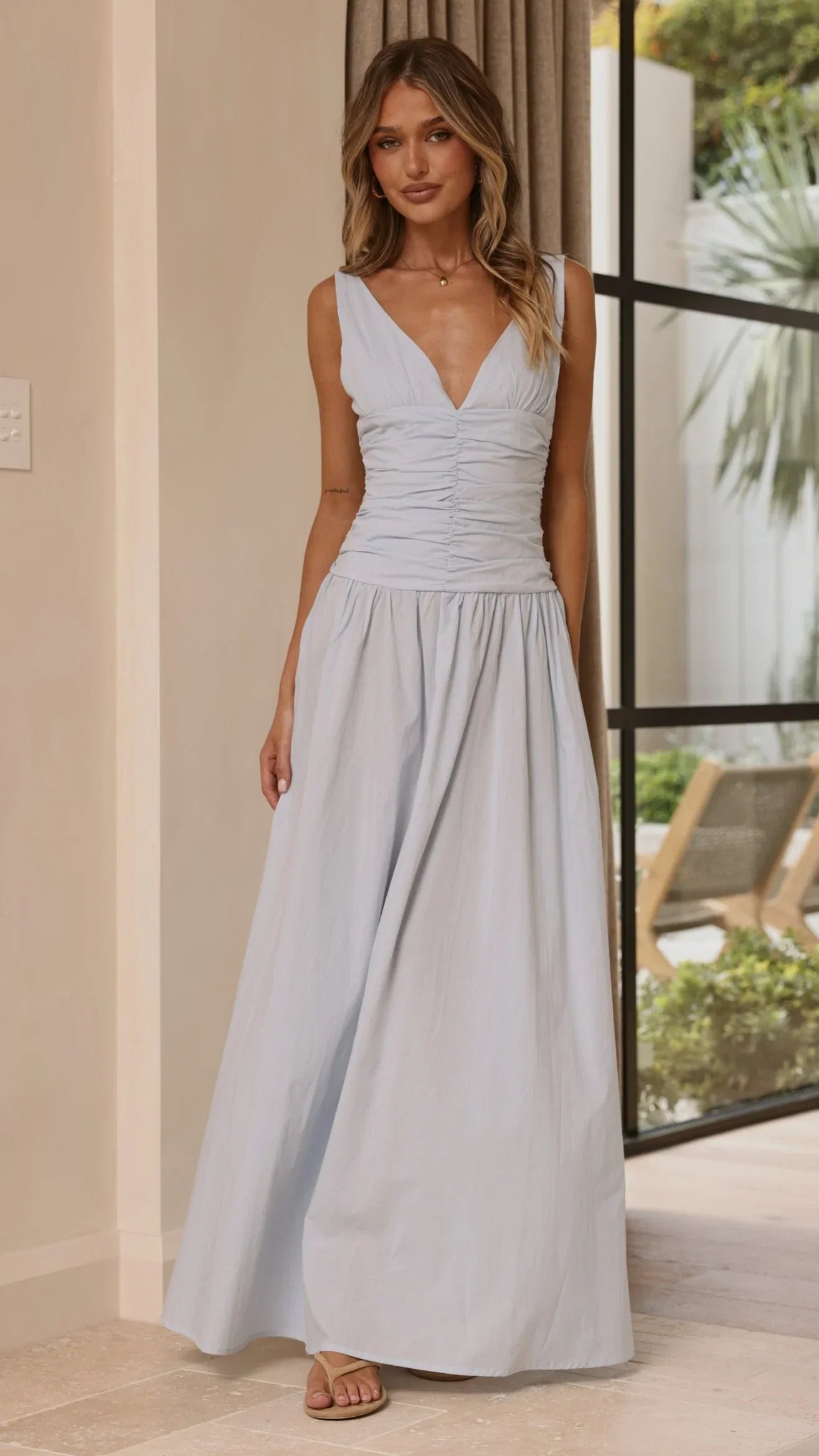 Sanya Maxi Dress Blue