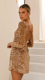Felicia Mini Dress Gold