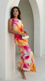 Soléa Floral Maxi Dress Orange