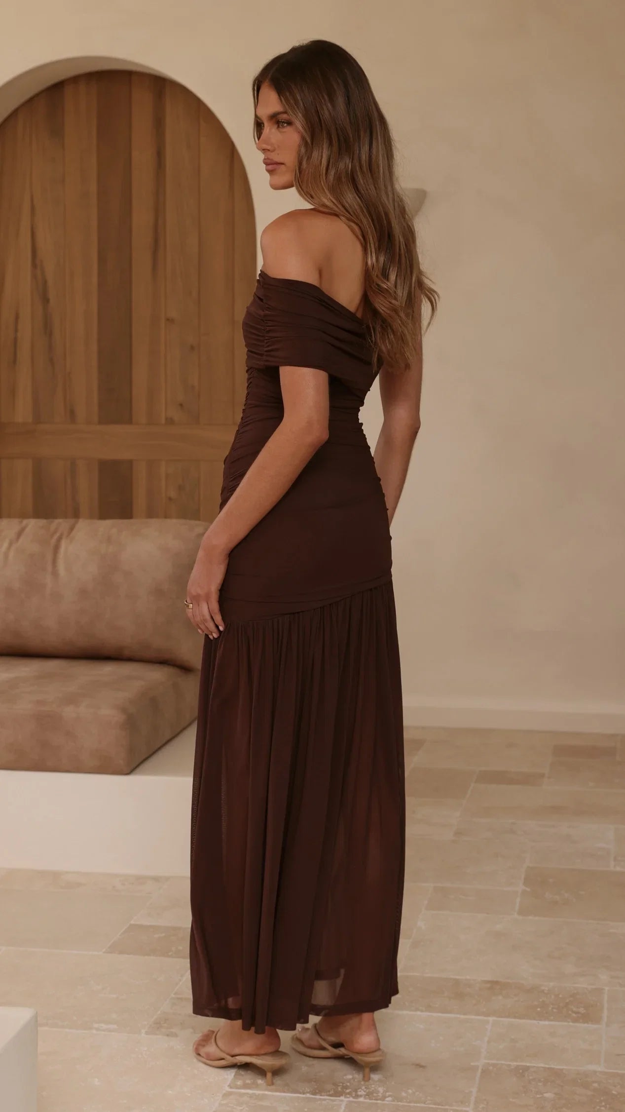 Dalia Maxi Dress Chocolate