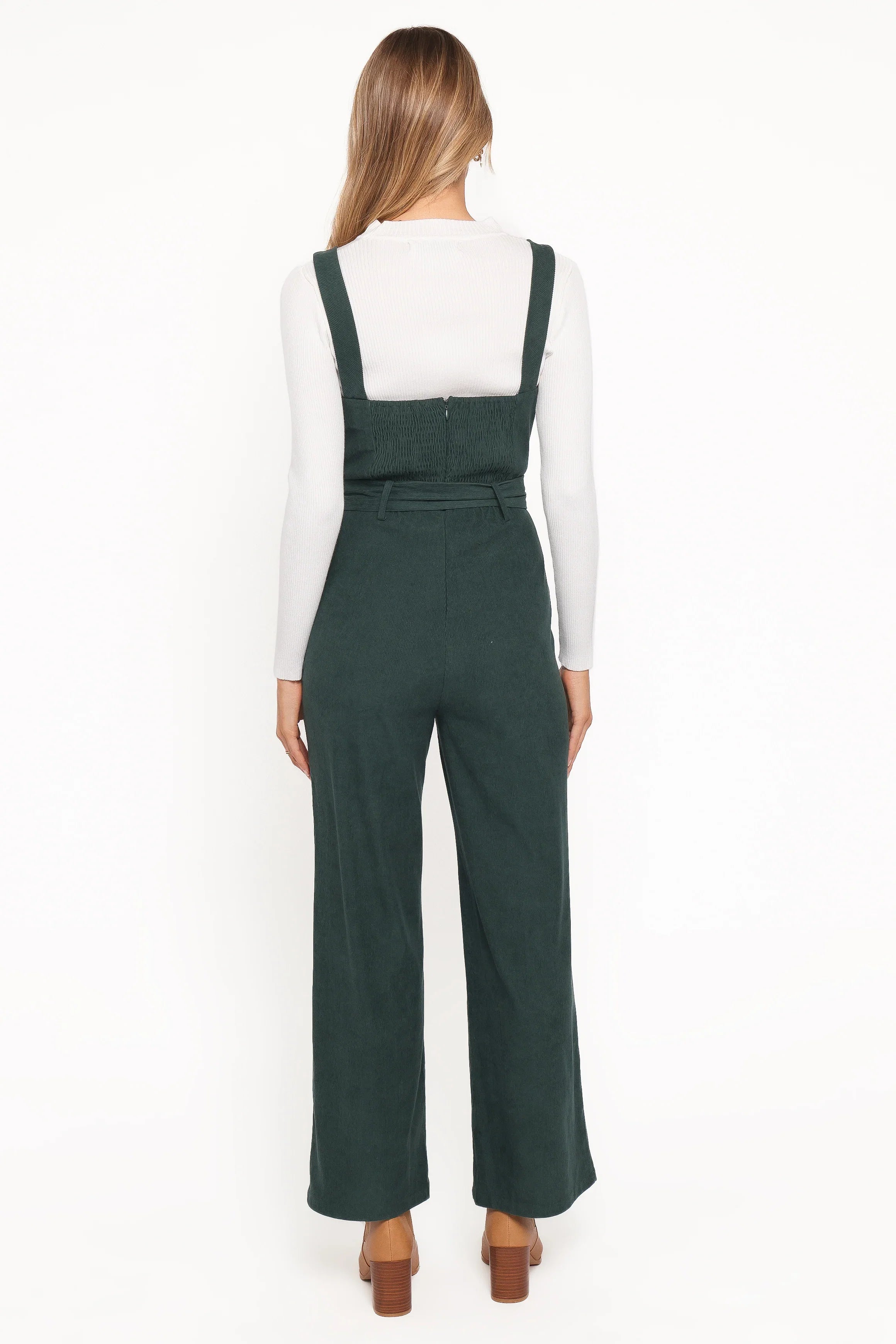 Selene Corduroy Jumpsuit Green