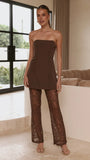 Ada Lace Pants Chocolate