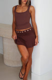 Sunset Avenue Mini Skirt Chocolate