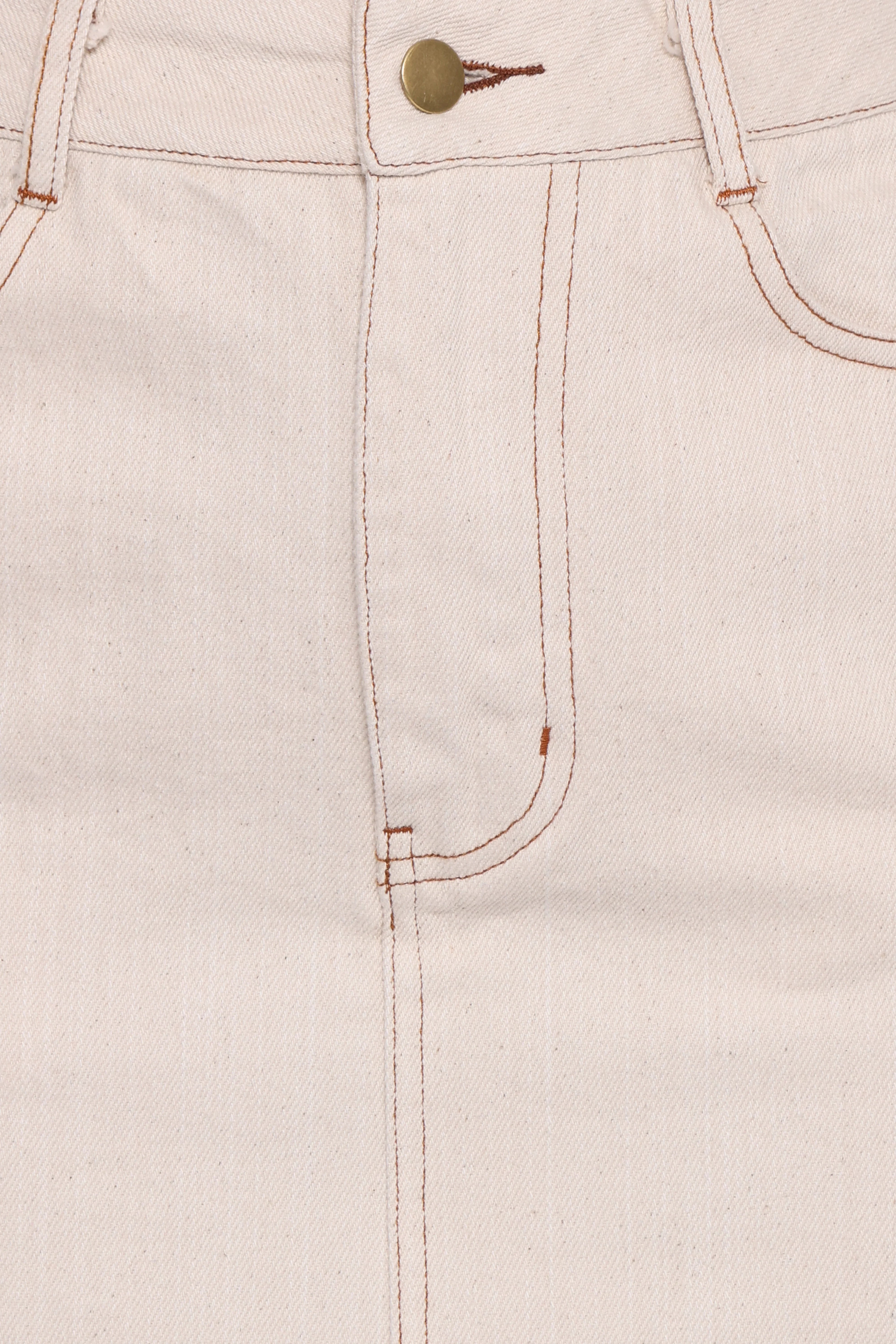 Dana Denim Midi Skirt Bone