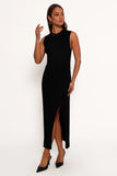 Carson Knit Midi Skirt Black