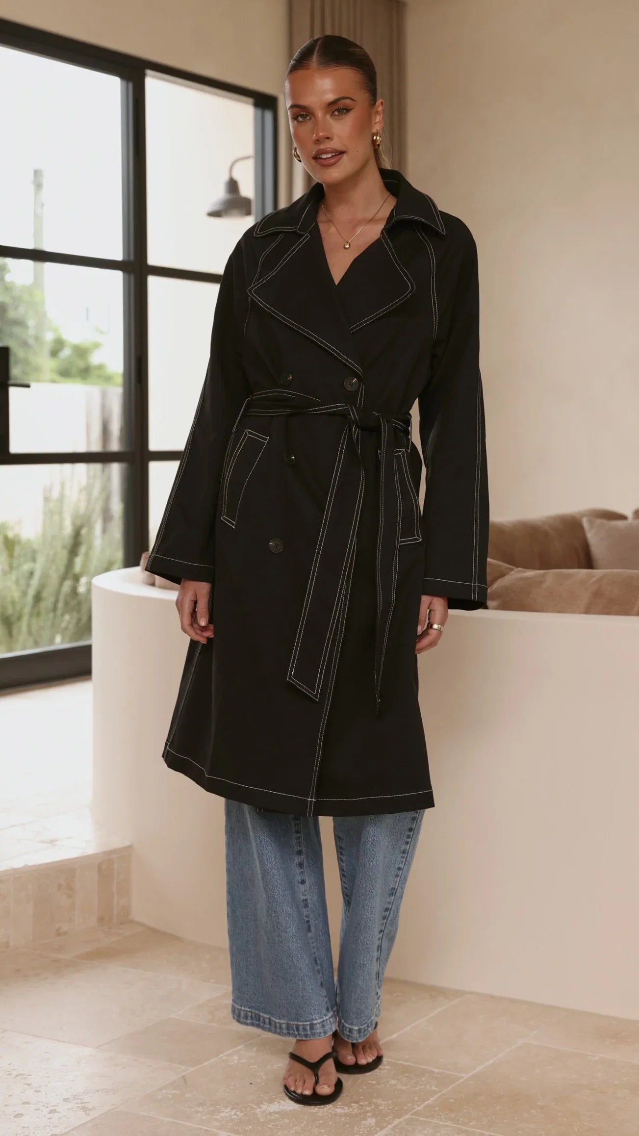 Cora Trench Coat Black