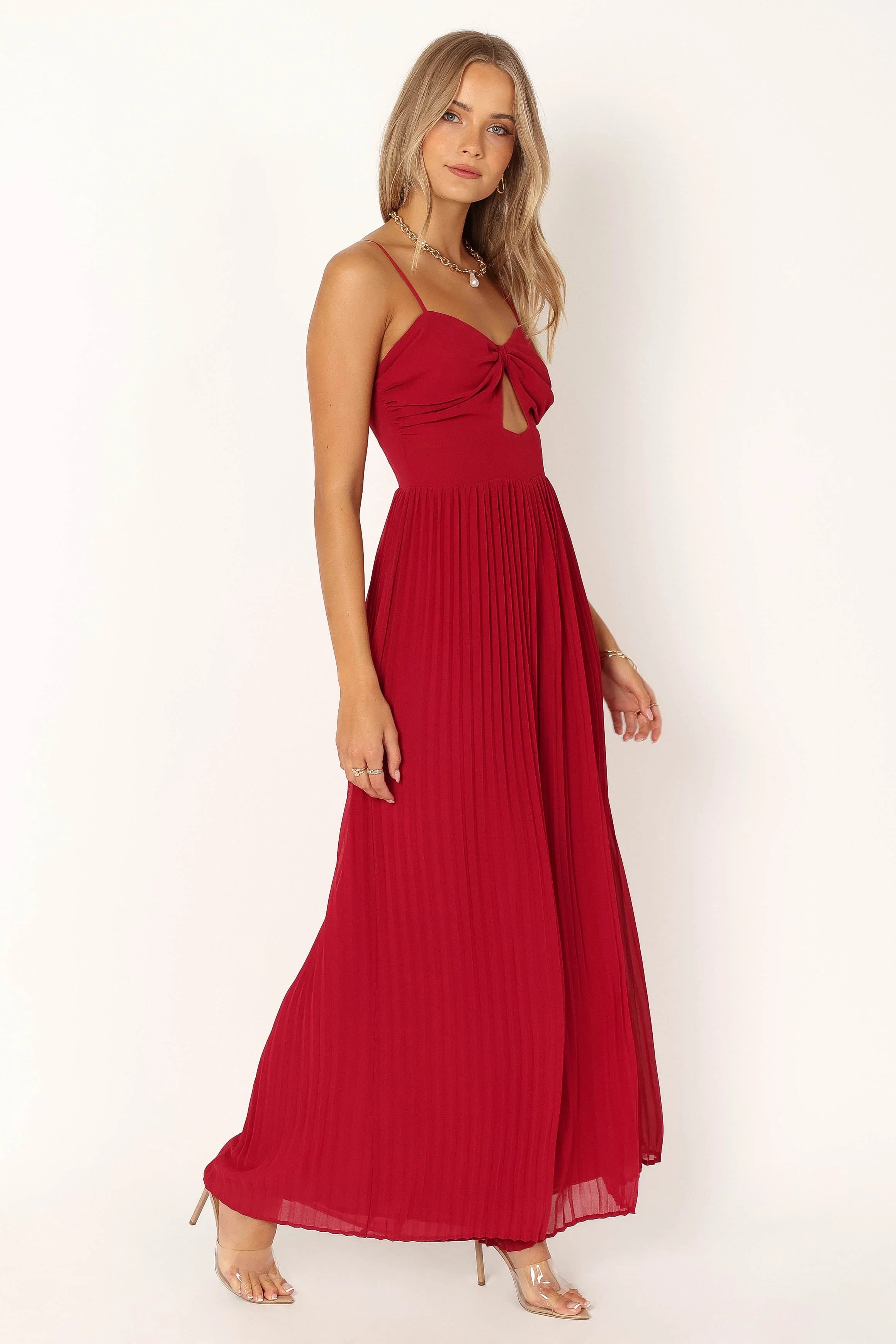 Alice Wide Leg Jumpsuit Red