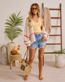 Warm Tide Coast Striped Knit Cardigan