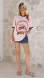 Avis Oversized Tee Ride or Die Print