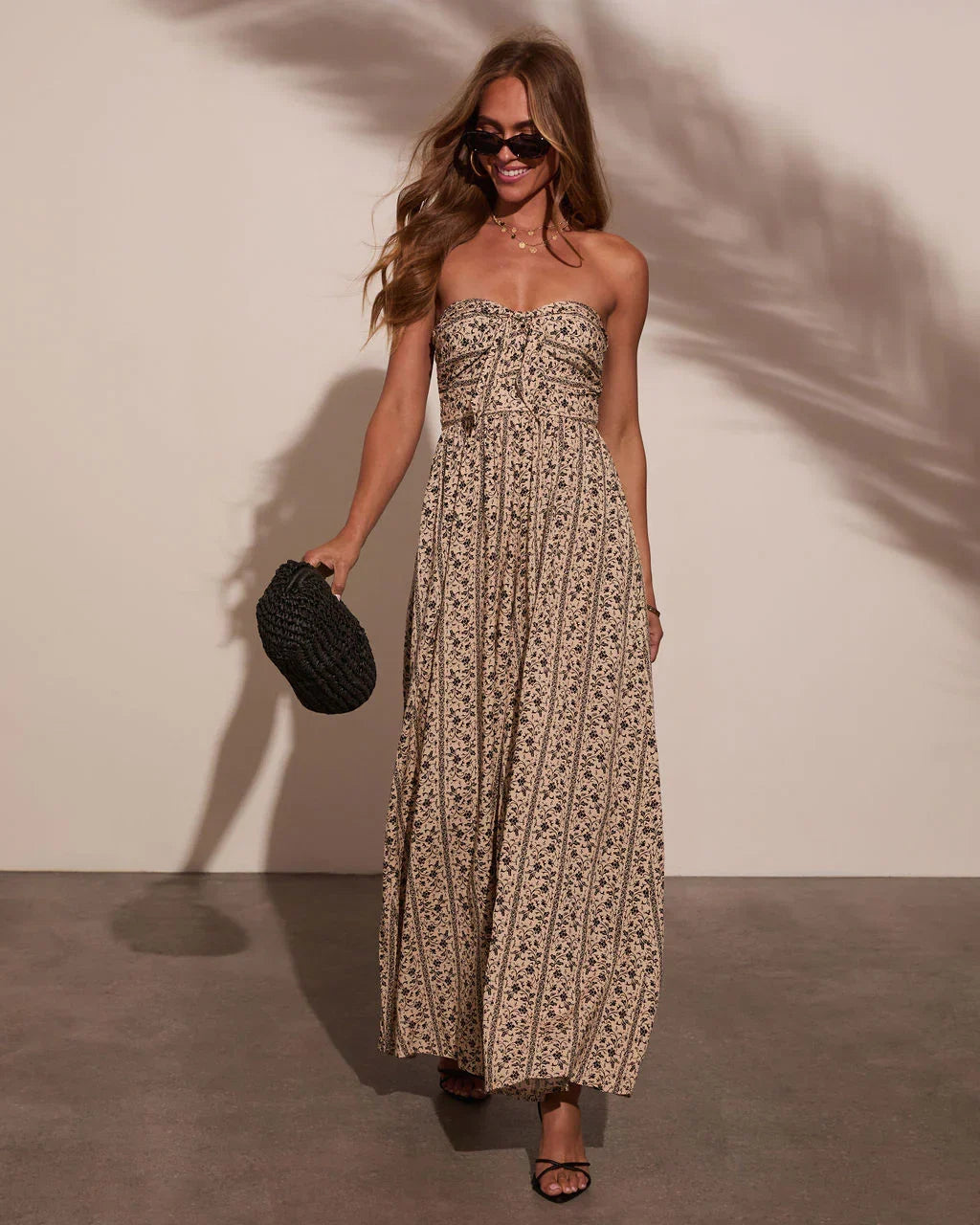 Kemie Strapless Floral Jumpsuit