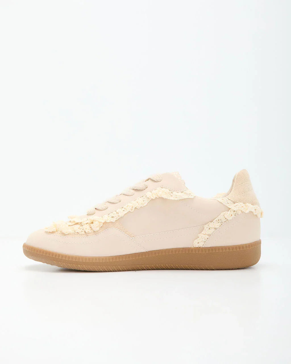 Winslet Lace And Pearl Charm Sneakers