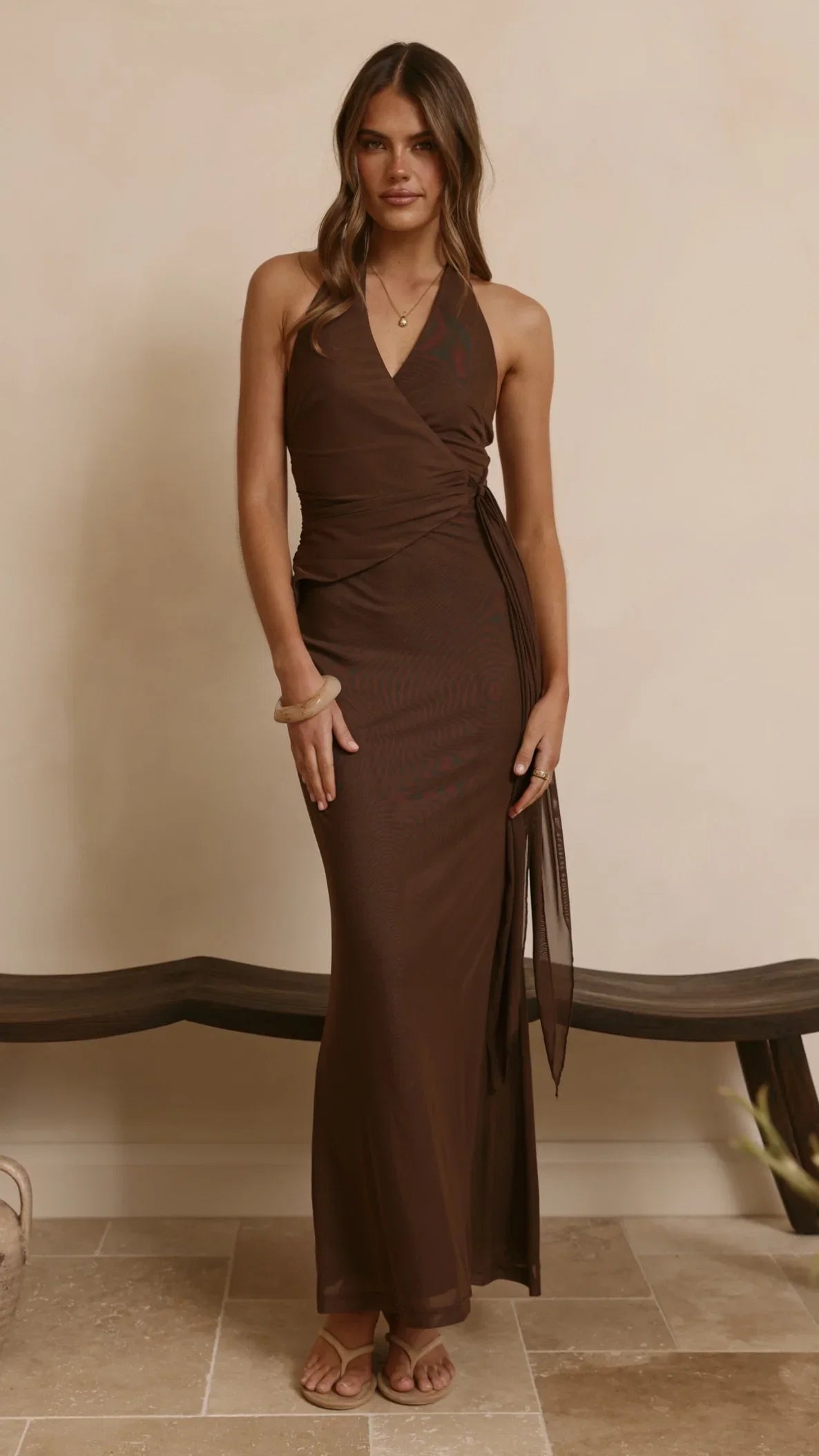 Joslin Maxi Dress Chocolate