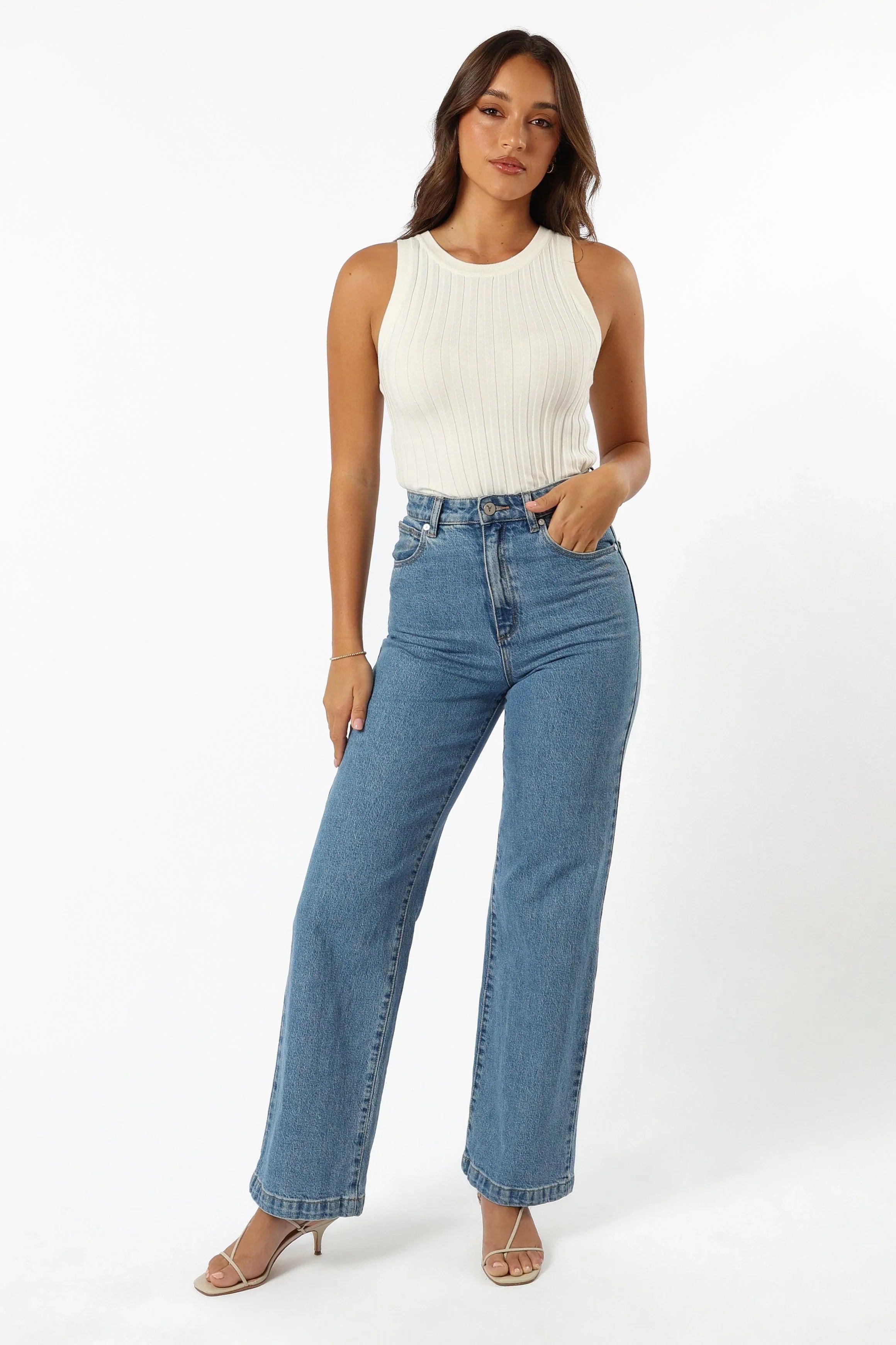 Charlie Knit Top White