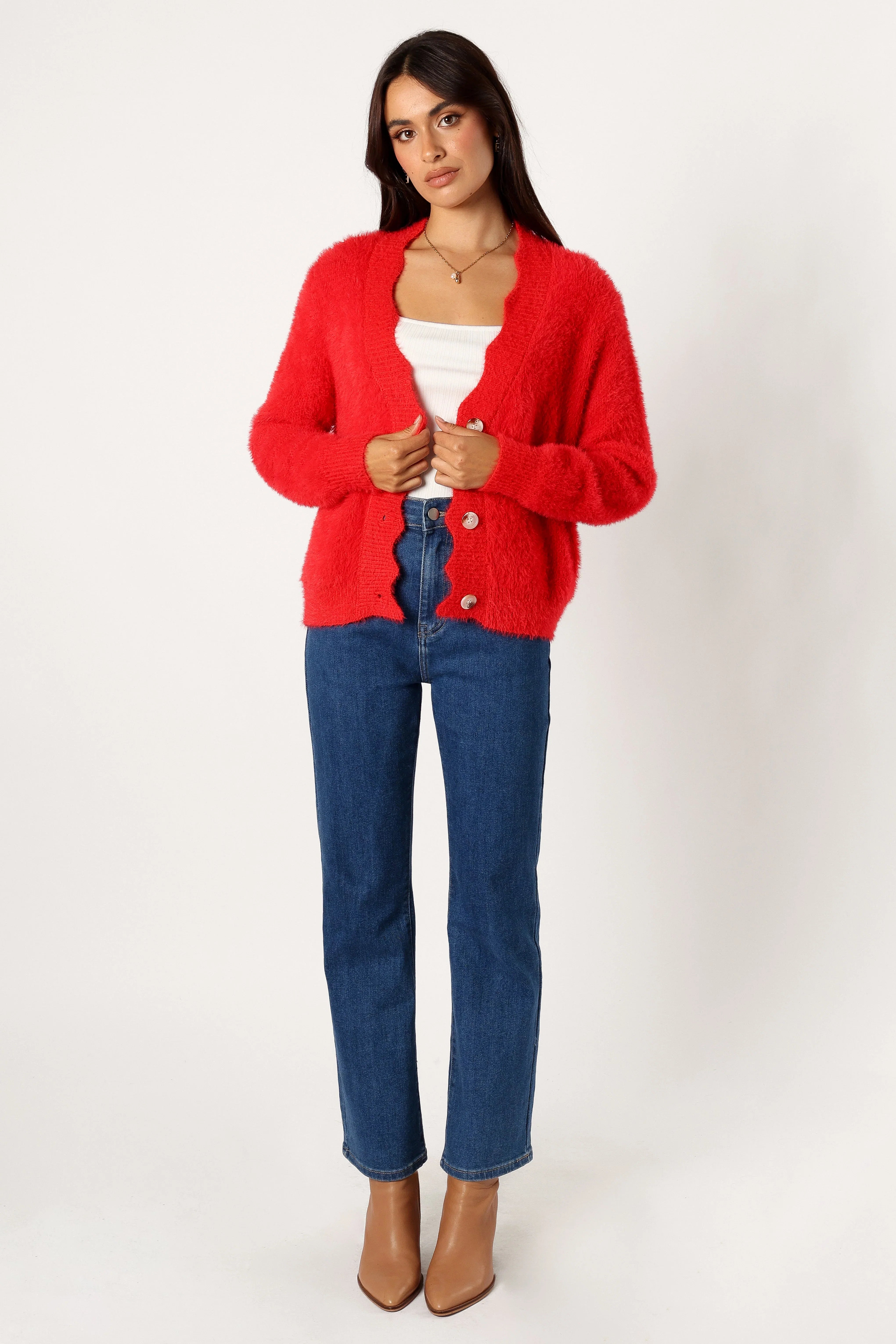 Clara Cardigan Red