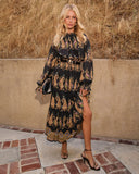 Silent Rue Printed Maxi Dress