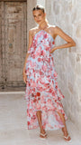 Soho Maxi Dress Pink Floral