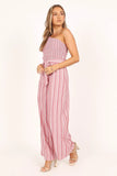 Amilia One Shoulder Jumpsuit Stripe