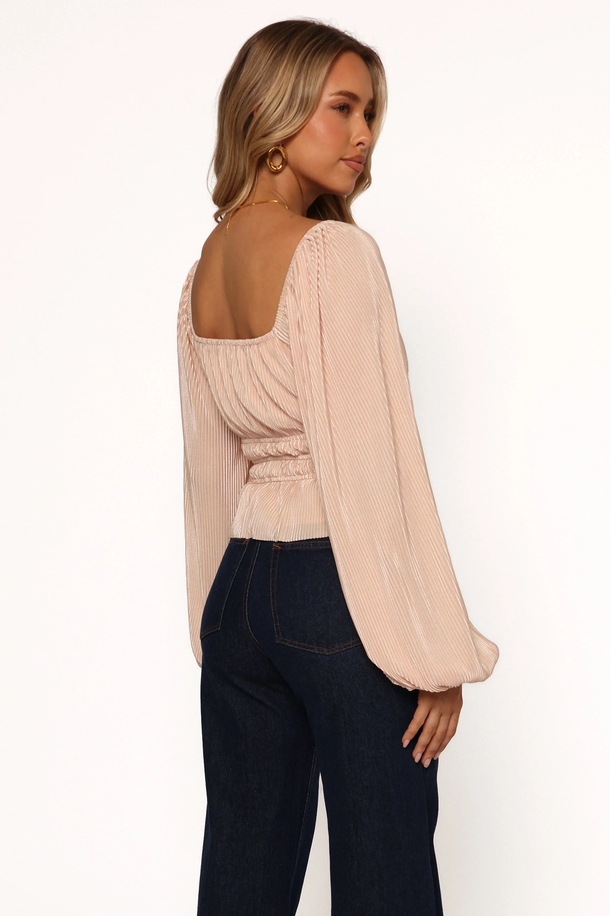 Ceppia Plisse Top Light Peach