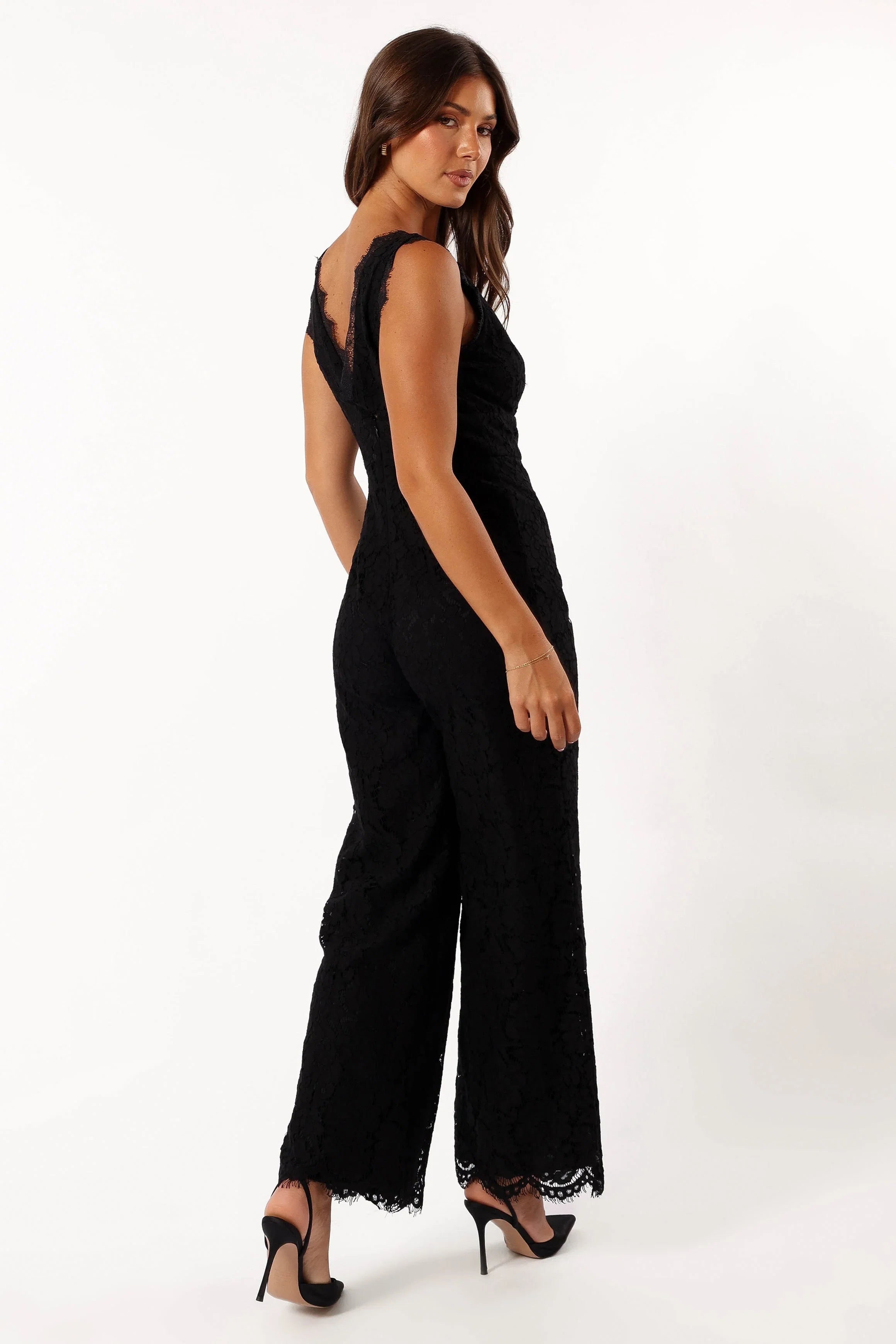 Eloise Lace Jumpsuit Black