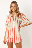 Myles Short Set Red Stripe