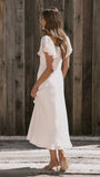 Louisa Midi Dress Ivory