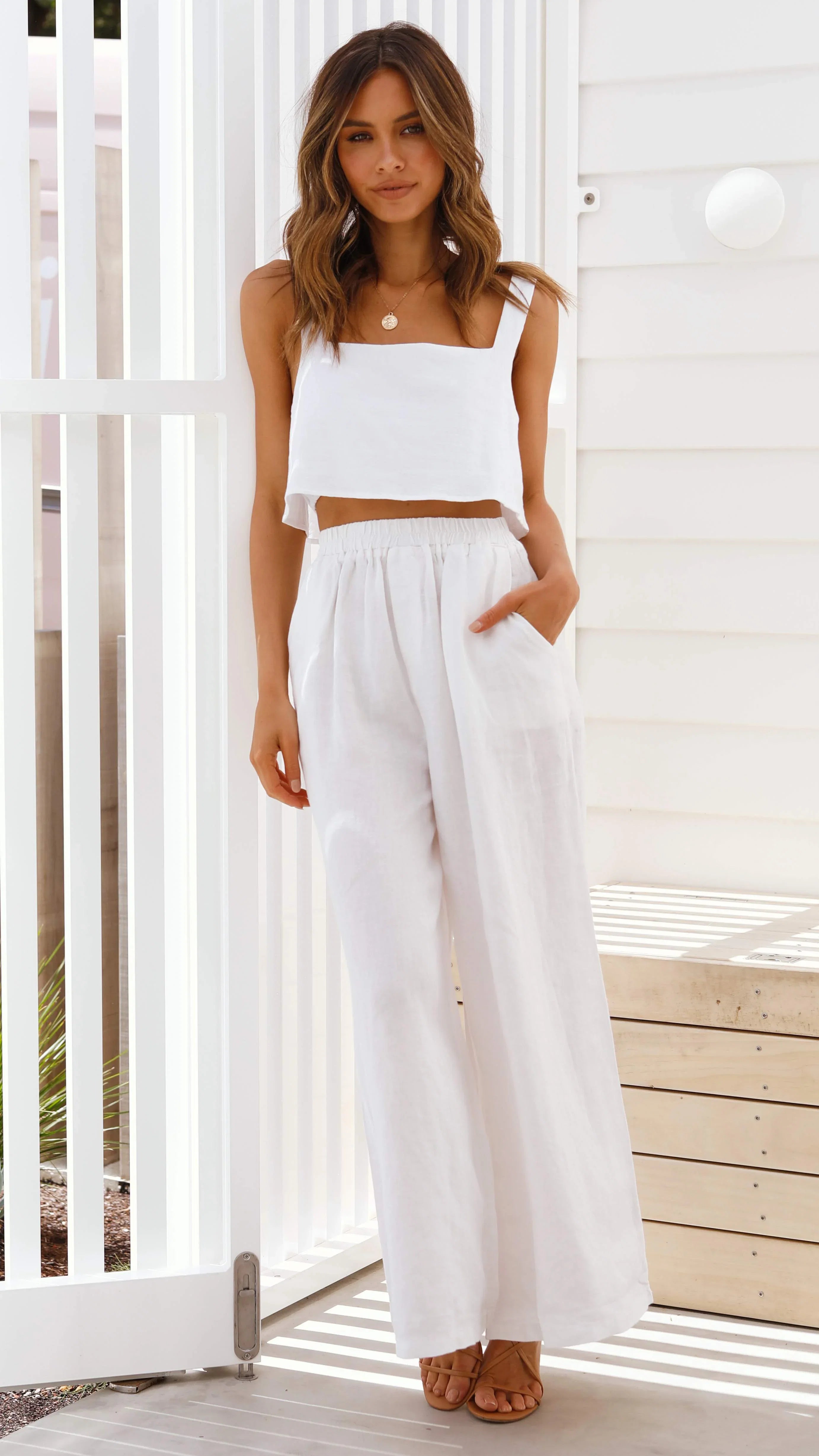 Oceana Pants White