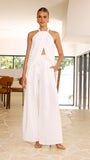Melinda High Waist Pants White