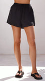 Sharni Strapless Pleat Top and Shorts Set Black