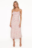 Lizbeth Maxi Dress Pink Mauve Floral