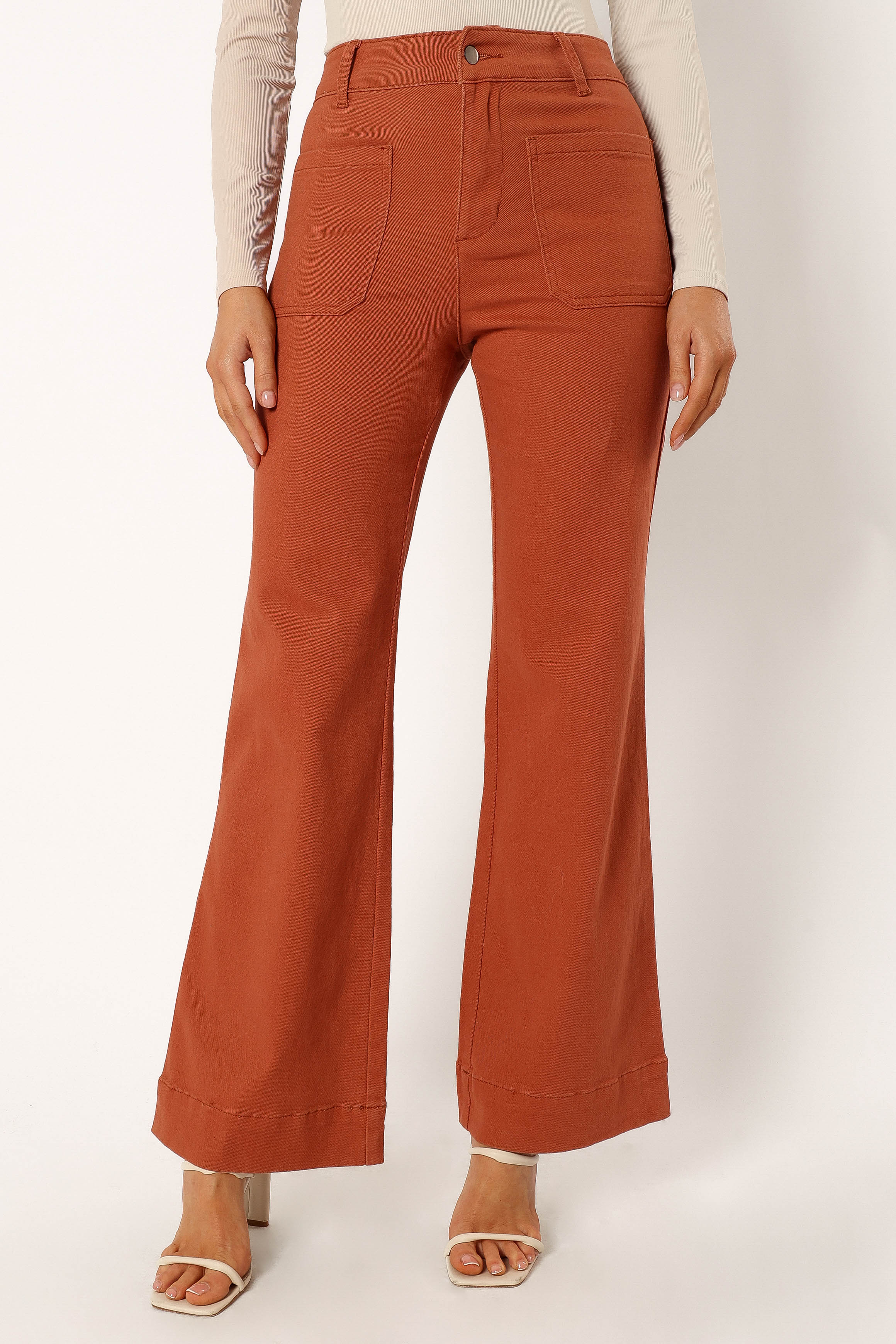 Nico Wide Leg Jean Tan