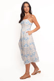 Cathy Midi Dress Blue White