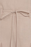 Calliope Tie Waist Jumpsuit Wheat