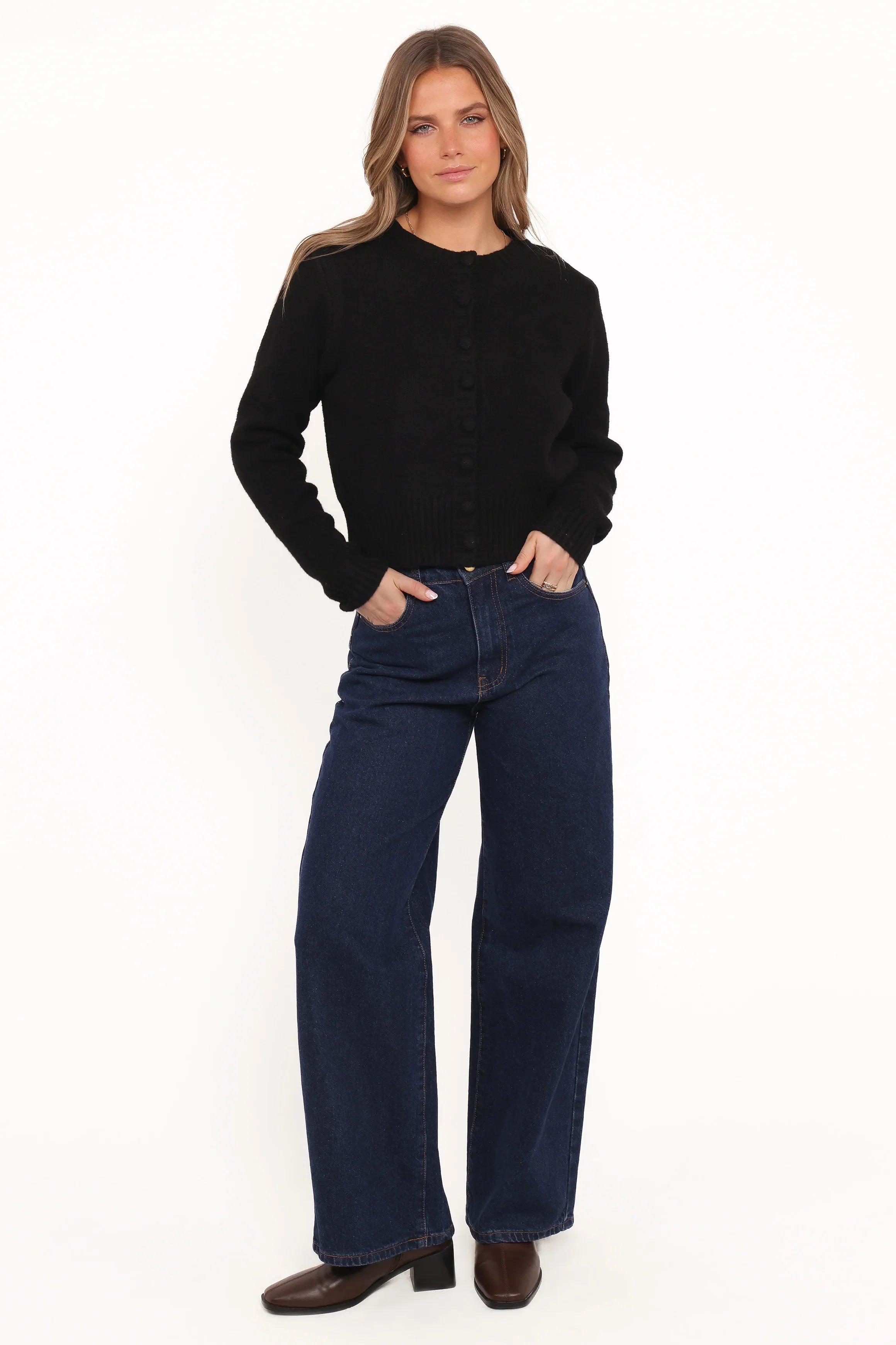 Kanie Knit Cardigan Black