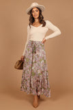Katherine Skirt Olive Paisley