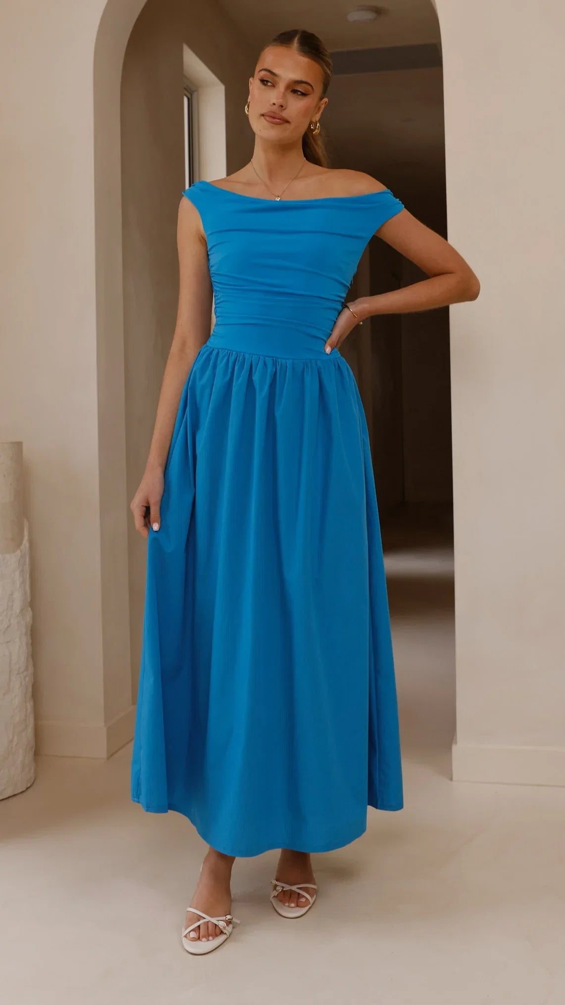 Immy Midi Dress Blue