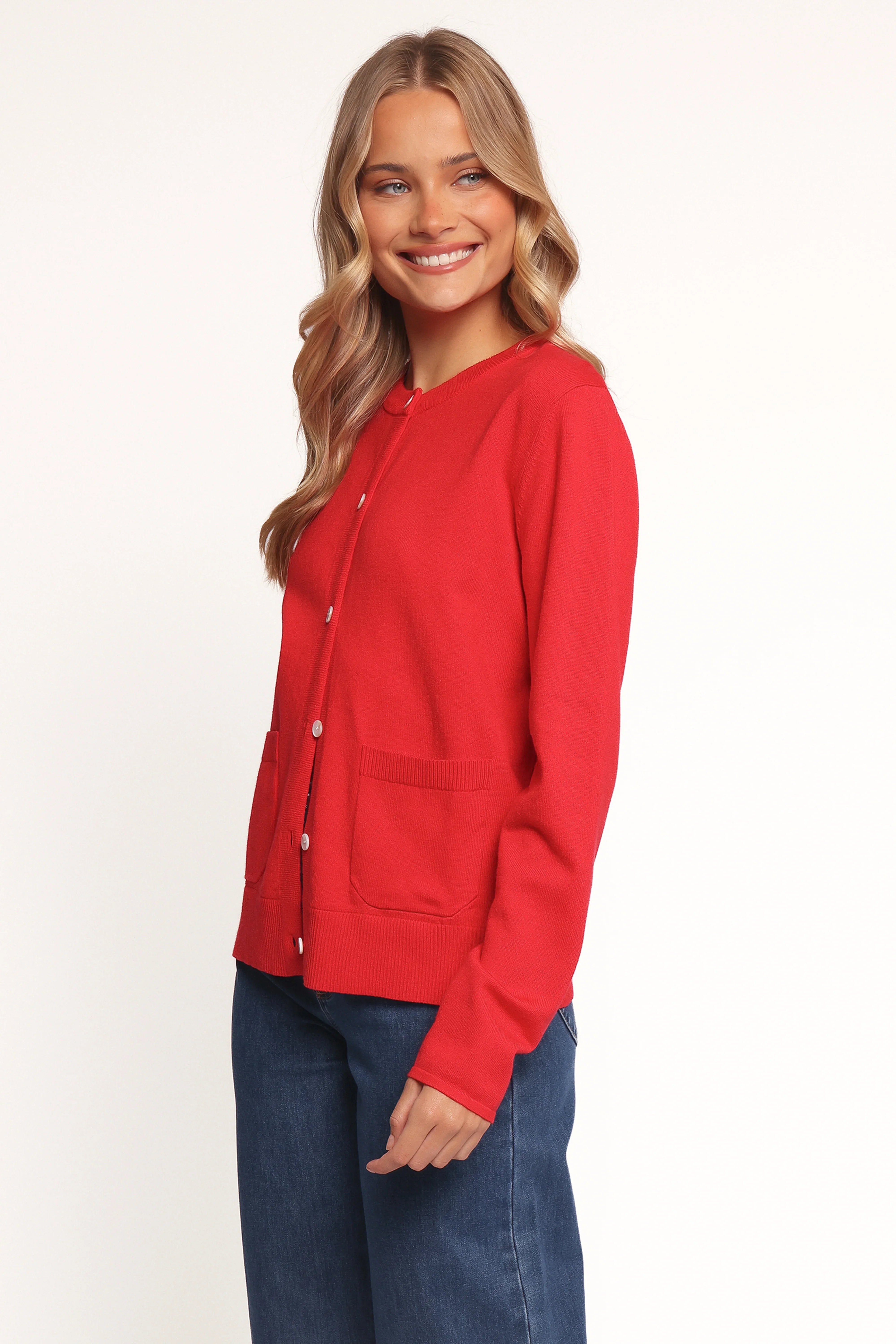 Abner Cardigan Red