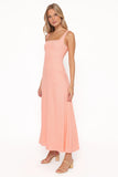 Amalie Maxi Dress Pastel Peach