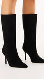 Nour Boots Black Suede