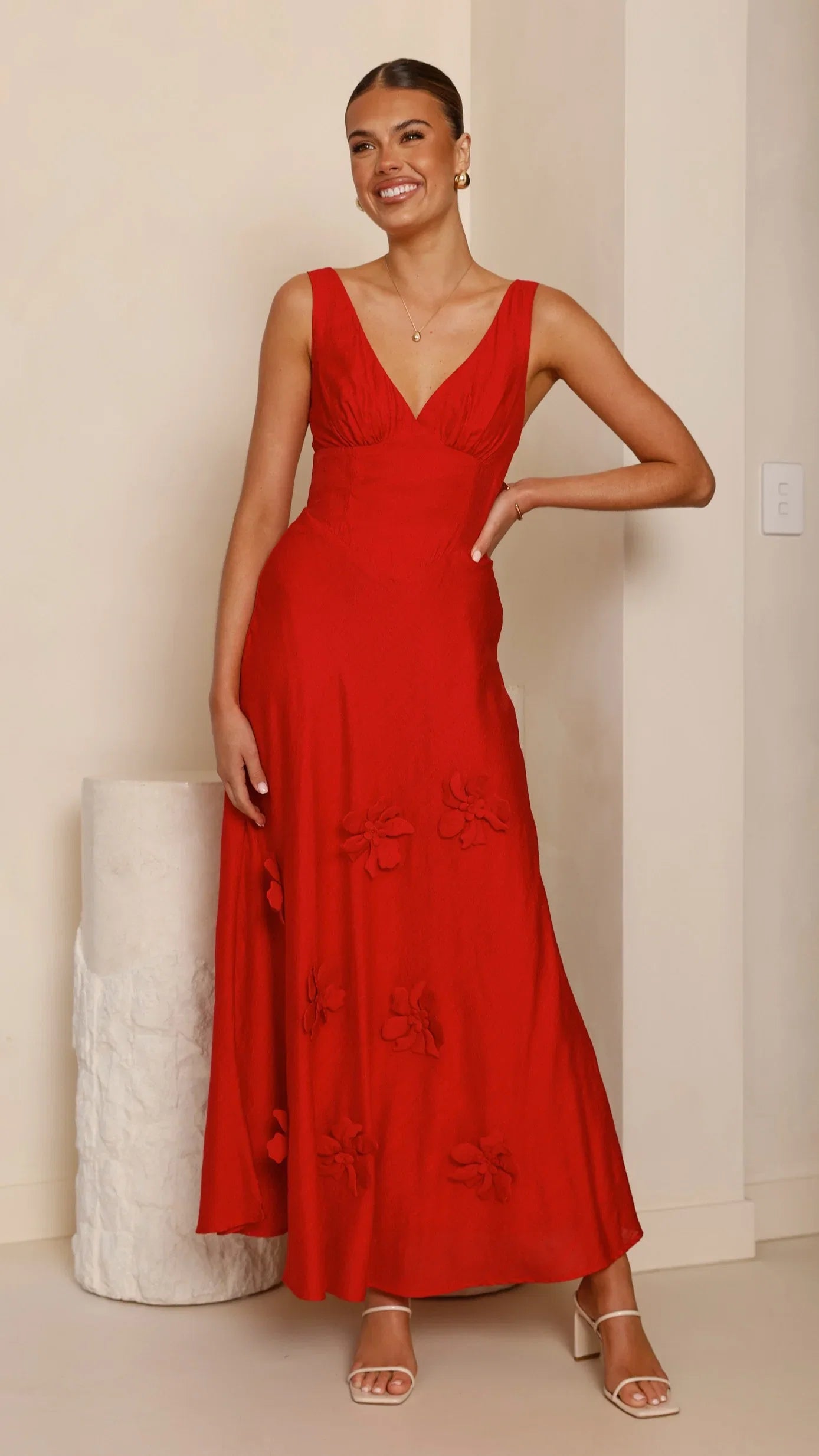 Lavara Maxi Dress Red