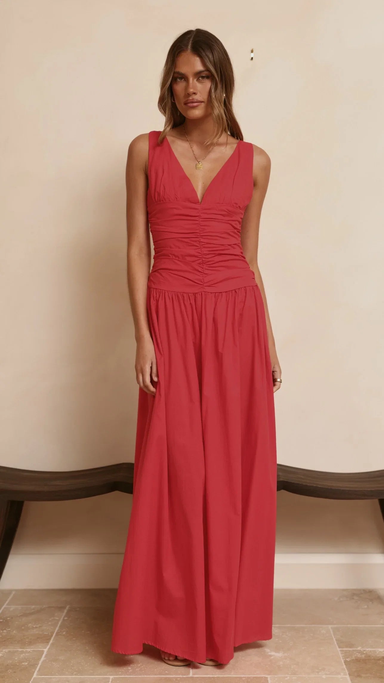 Sanya Maxi Dress Red
