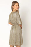 Vivid Mini Dress Gold