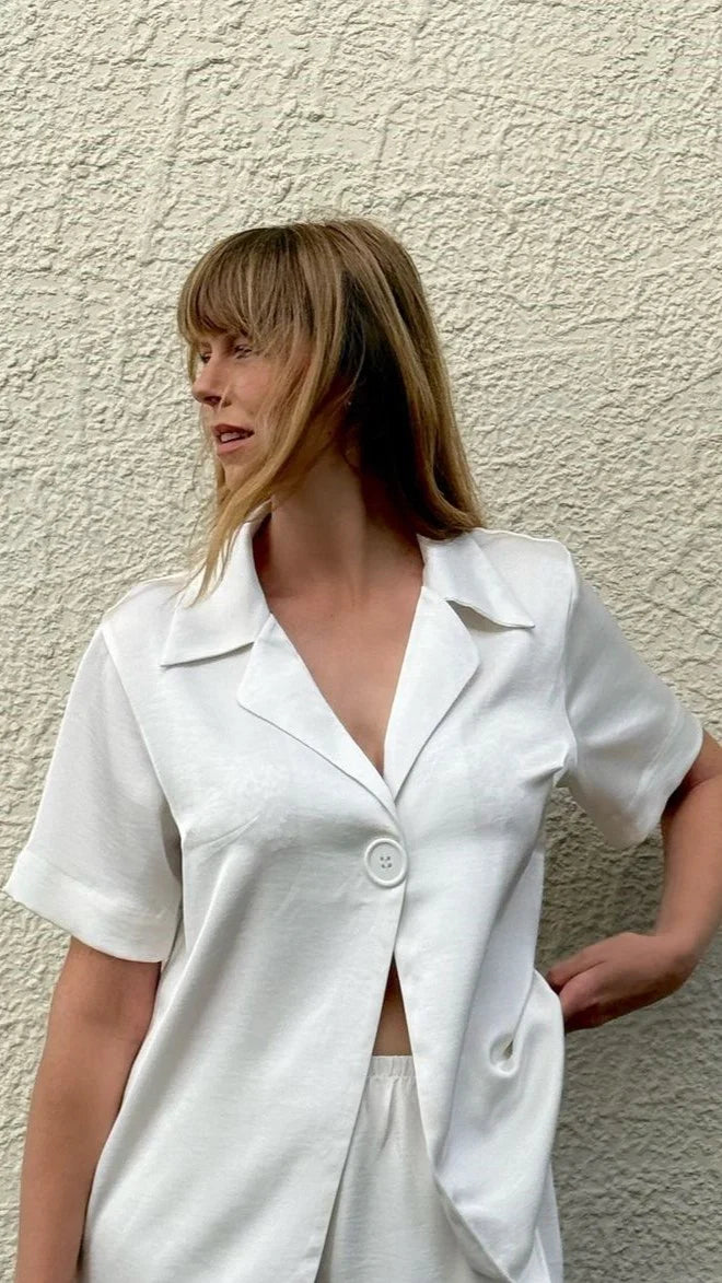 Imogen Button Pants Cream