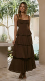 Odilia Maxi Dress Chocolate