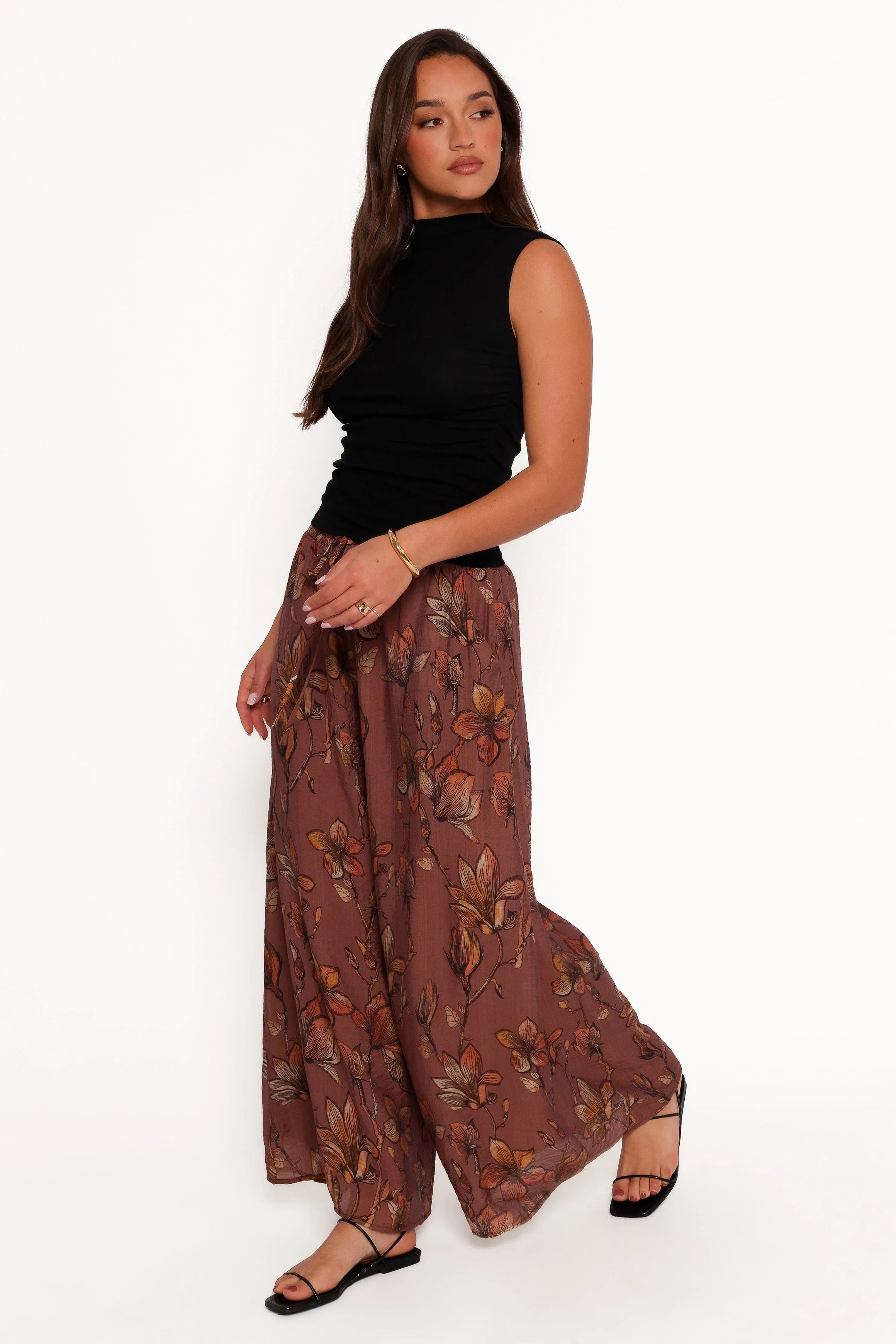 Larson Pant Brown Floral
