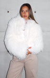 Weekend Away Faux Fur Jacket Cream