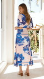 Sapphire Maxi Dress Blossom Print