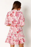 Sienna Long Sleeve Mini Dress Pink