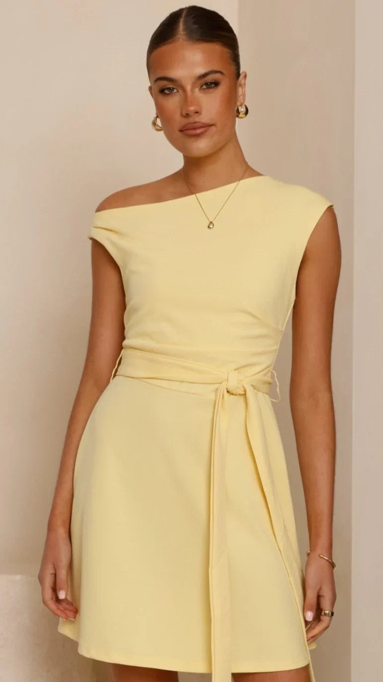 Gem Mini Dress Yellow