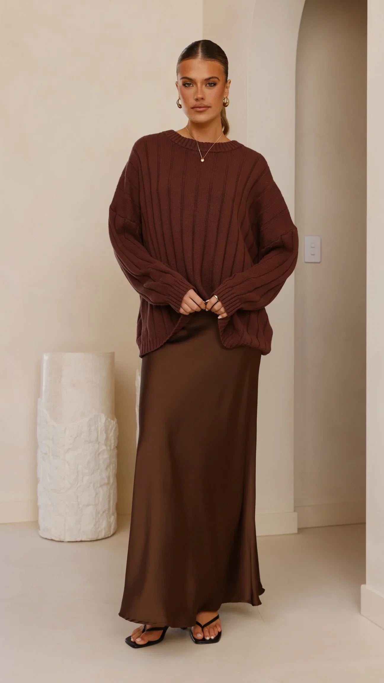 Naiva Oversized Knit Brown